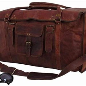 28 Inch Mens Retro Style Carry on Luggage Flap Duf