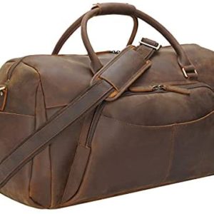 Polare 23.2” Full Grain Leather Duffel Bag Lugga