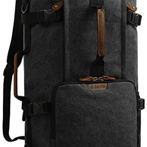 G-FAVOR 40L Travel Backpack, Vintage Canvas Rucksa