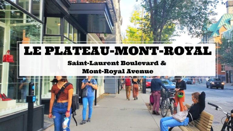 Montreal Walk in Le Plateau-Mont-Royal (Saint-Laurent Blvd & Mont-Royal Avenue)