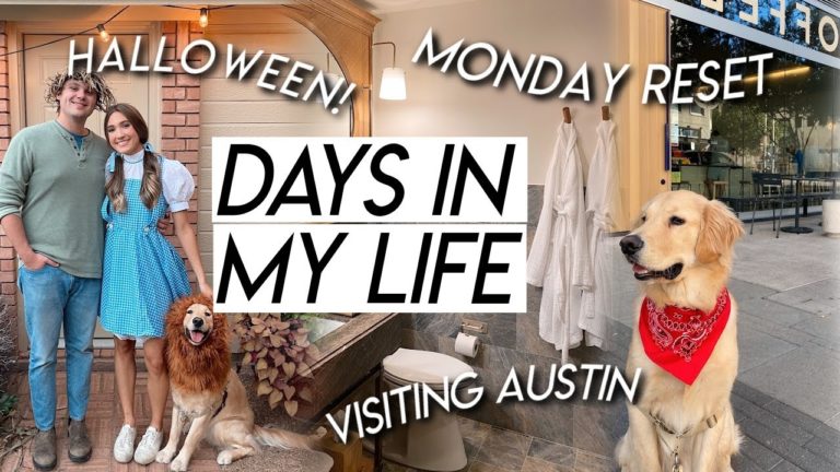 DAYS IN MY LIFE | monday reset routine, celebrating halloween, cooking yummy meals, visiting Austin!