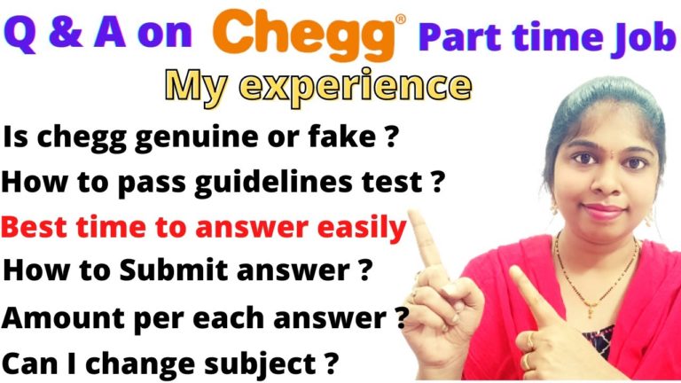 how to answer in chegg | chegg expert | chegg india | chegg part time |  sravanthikrishna