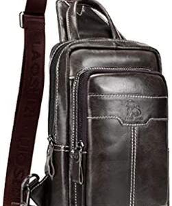 Leather Sling Bag Backpack Day