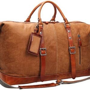 Iblue Leather Travel Duffle Ba