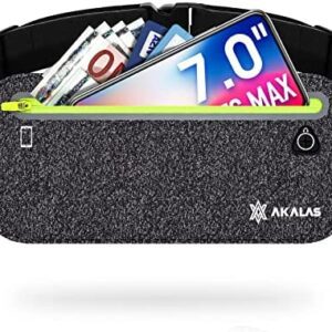 Akalas Ultra Slim Running Belt Waist Pack, No-Boun