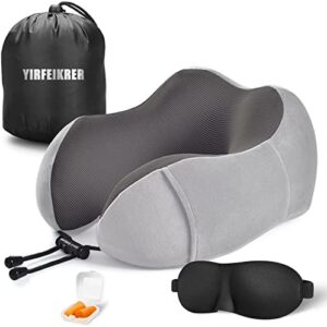 YIRFEIKRER Travel Pillow, Best Memory Foam Neck Pi