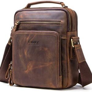 Leather Messenger Bag for Men,