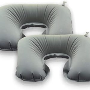 2 Pack U-Shaped Inflatable Travel Neck Pillow, Flo