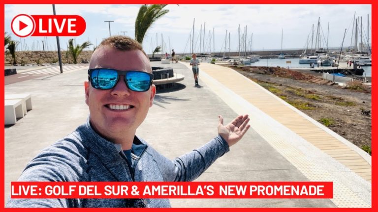 🔴LIVE: NEW Beach Promenade at Amerilla Golf! Golf Del Sur Tenerife ☀️