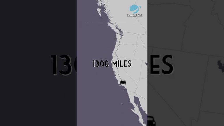 Interstate 5 – Can You Drive From Canada To Mexico In One Day? #america #geography #usa #shorts