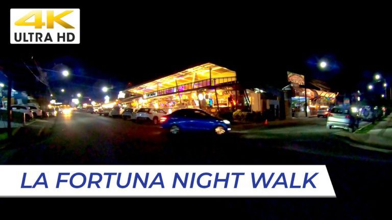 [4K] LA FORTUNA, COSTA RICA // Night Walk Travel Vlog [#tourism ][#costarica  ][2023]