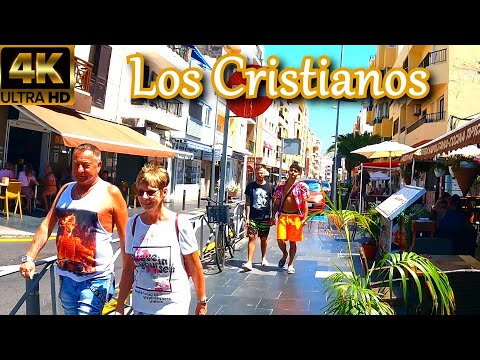 TENERIFE – LOS CRISTIANOS | Walk through various Places 👀 Stunning Weather ☀️ 4K Walk ● April 2023