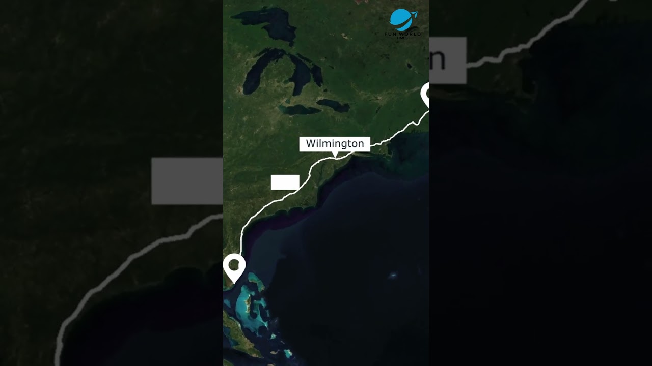 Interstate 95 traverses the most states of any US interstate #geography #america #population #maps