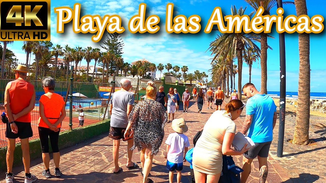 TENERIFE – PLAYA LAS AMÉRICAS | Lively Atmosphere with Fabulous Weather ☀️ Current Walk ● April 2023