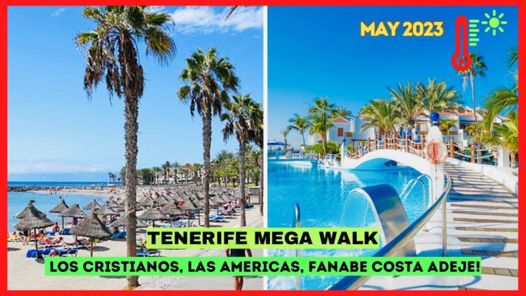 Tenerife MEGA Walk ☀️ Las Americas, Los Cristianos, Fanabe & Costa Adeje- Canary Islands 🇮🇨