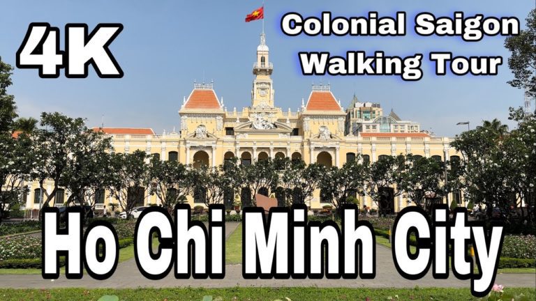 Colonial Saigon Walking Tour | Ho Chi Minh City, Vietnam | All attractions | 4K