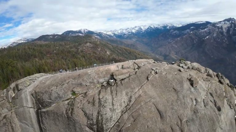 Moro Rock Sequoia National park Drone Footage (Re-Upload)