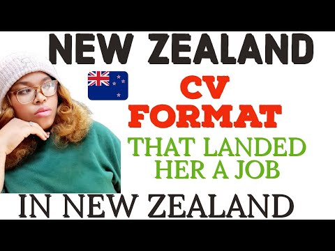 New Zealand CV Format For Job Seekers! Tested And Trusted