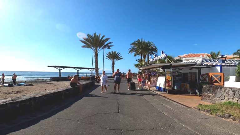 Tenerife – Costa Adeje | sea walk 24/7 music ☀️  Beach🌡️ 4K  March 2023