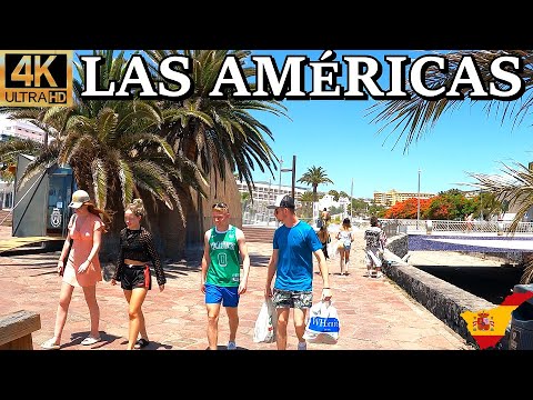 TENERIFE – PLAYA DE LAS AMÉRICAS | People Enjoying the Fabulous Weather 🌞 4K Walk ● Mid-June 2023