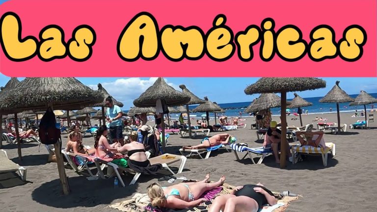 las americas Tenerife-walking tour 4k-playa americas