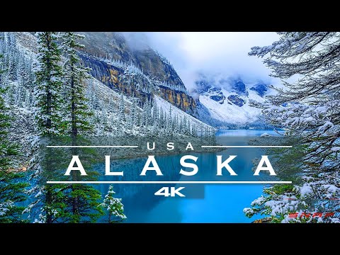 Alaskan winter / Alaska, USA 🇺🇸 – by drone [4K]