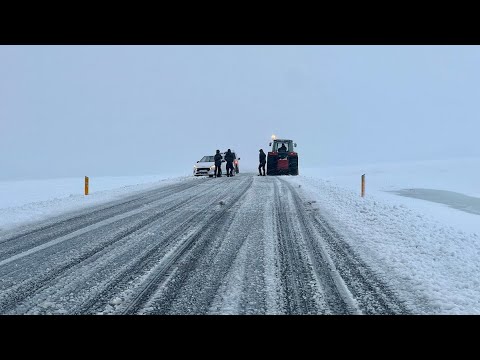 Driving in Iceland in the Winter