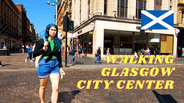 Glasgow City Center Walking Tour: Discovering the Heartbeat of Scotland’s Cultural Hub 2023 – 4K