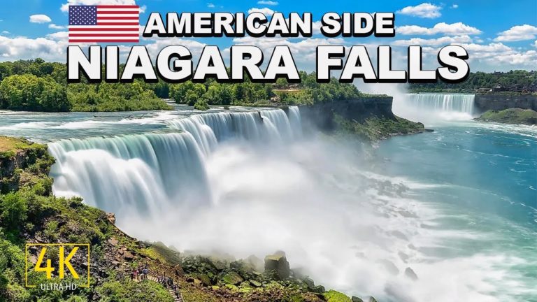 Niagara Falls American Side Walking Tour 4K 🇺🇸 Niagara Falls USA Views