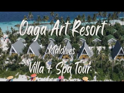 Oaga Art Resort Maldives walk around with Birds relaxing sound #resort #maldives #booking.com