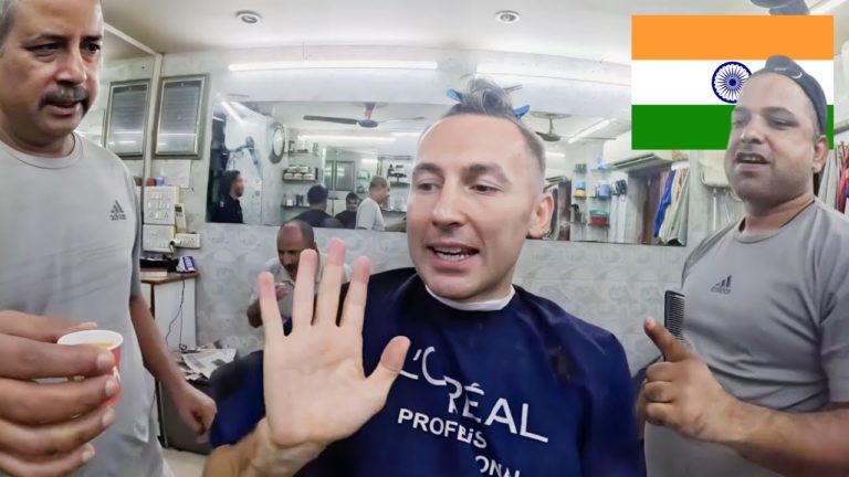 Foreigner Gets $1.20 Haircut In Mumbai, India 🇮🇳