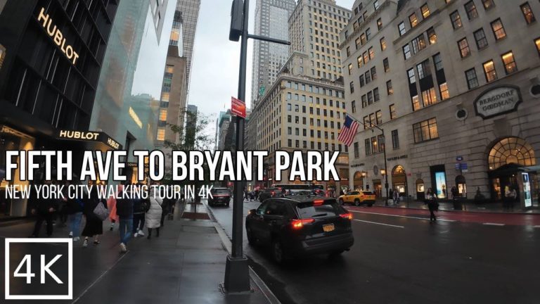 New York City Walking Tour –  Fifth Ave To Bryant Park