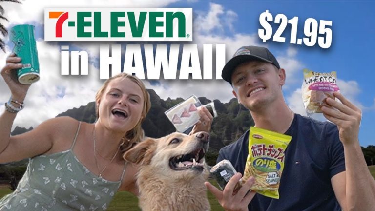 Hawaii 7-Eleven ULTIMATE  FOOD REVIEW – Oahu Hawaii Things To Do Vlog!