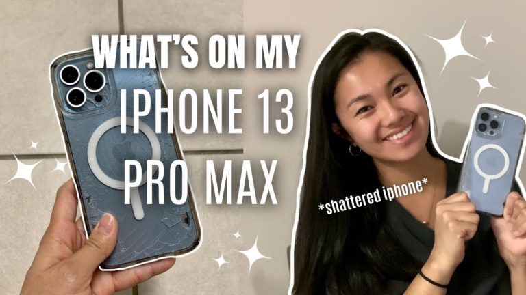 WHAT’S ON MY IPHONE 13 PRO MAX 📱*SHATTERED* apps for content creators, rearrange my phone with me