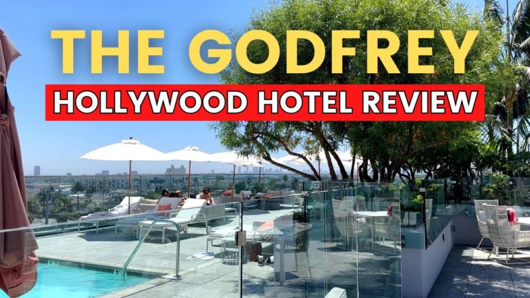 The Godfrey Hotel Hollywood Los Angelas California | LA Hotel Review Room Tour and Walk Through