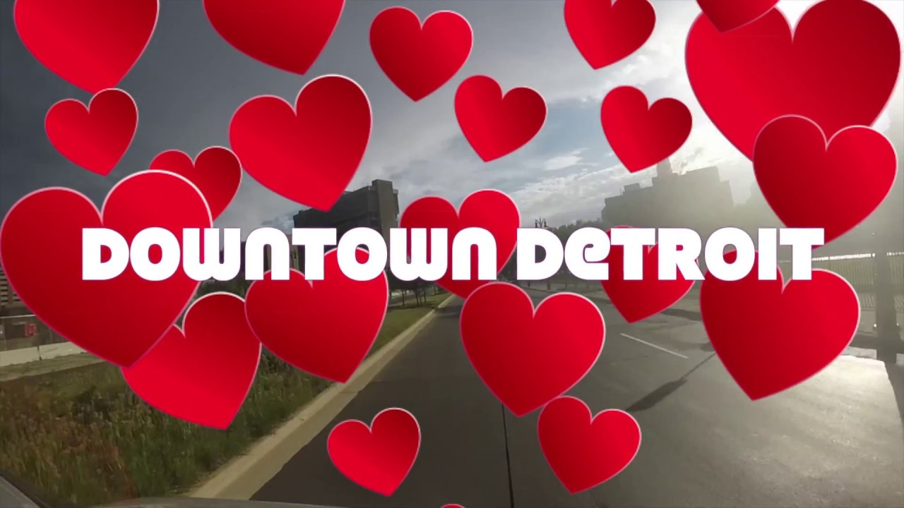 Downtown Detroit City+Driving+Road Trip+I-375 Freeway+West Fort St.+Summer 2018