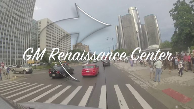 Big City of  Downtown Detroit Road Trip Cobo Hall+GM Renaissance Center of Summer 2018