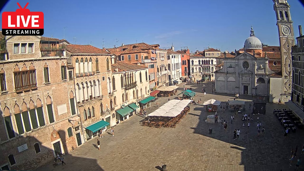 🔴 Venezia Italia Live Webcam – Campo Santa Maria Formosa Venice – Stream from Ruzzini Palace Hotel