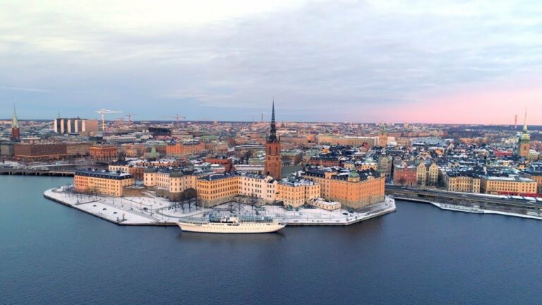 Stockholm Aerial – Drone views over the capital city of Sweden