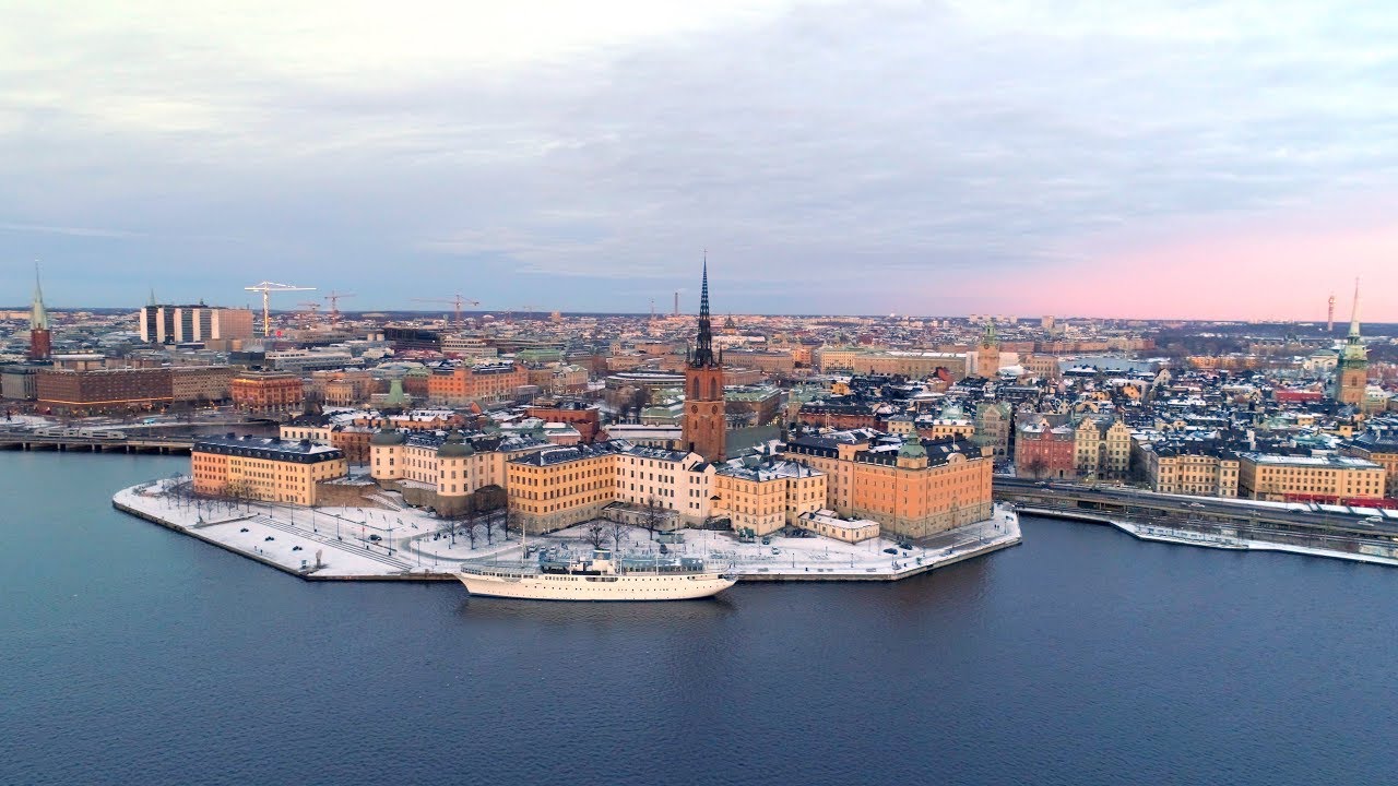 Stockholm Aerial – Drone views over the capital city of Sweden