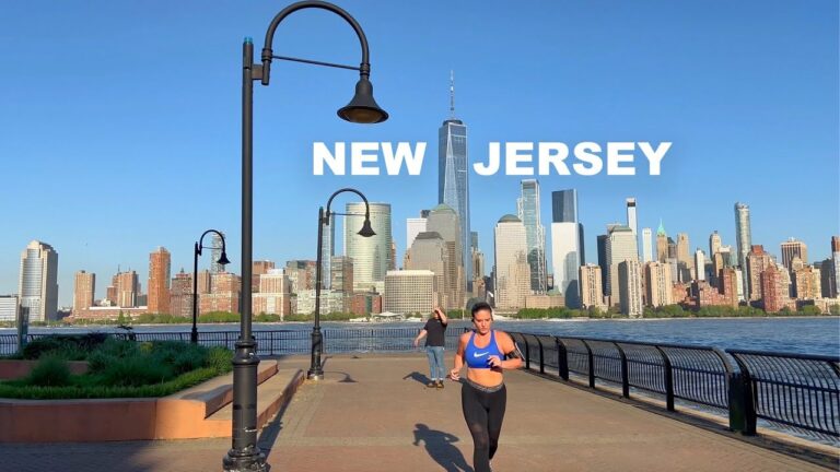 New Jersey USA 4K Waking Tour 2024 – Grove Street to Jersey City Waterfront Walk 2024