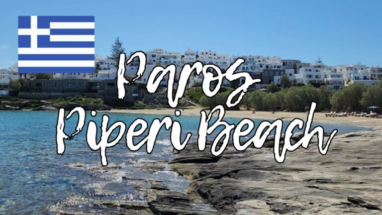 PAROS! Piperi Beach Naoussa! Beach in, Naousa Greece!