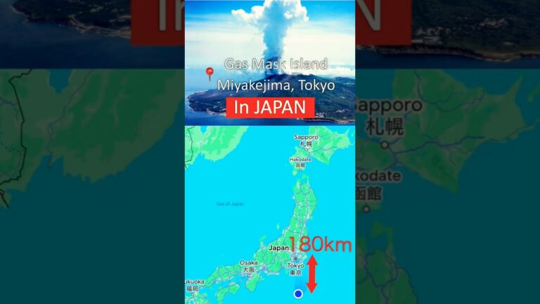 Tokyo’s Hidden Pacific Island | MIYAKEJIMA Island🇯🇵 Gas Mask Island  #shorts #Japan #miyakejima