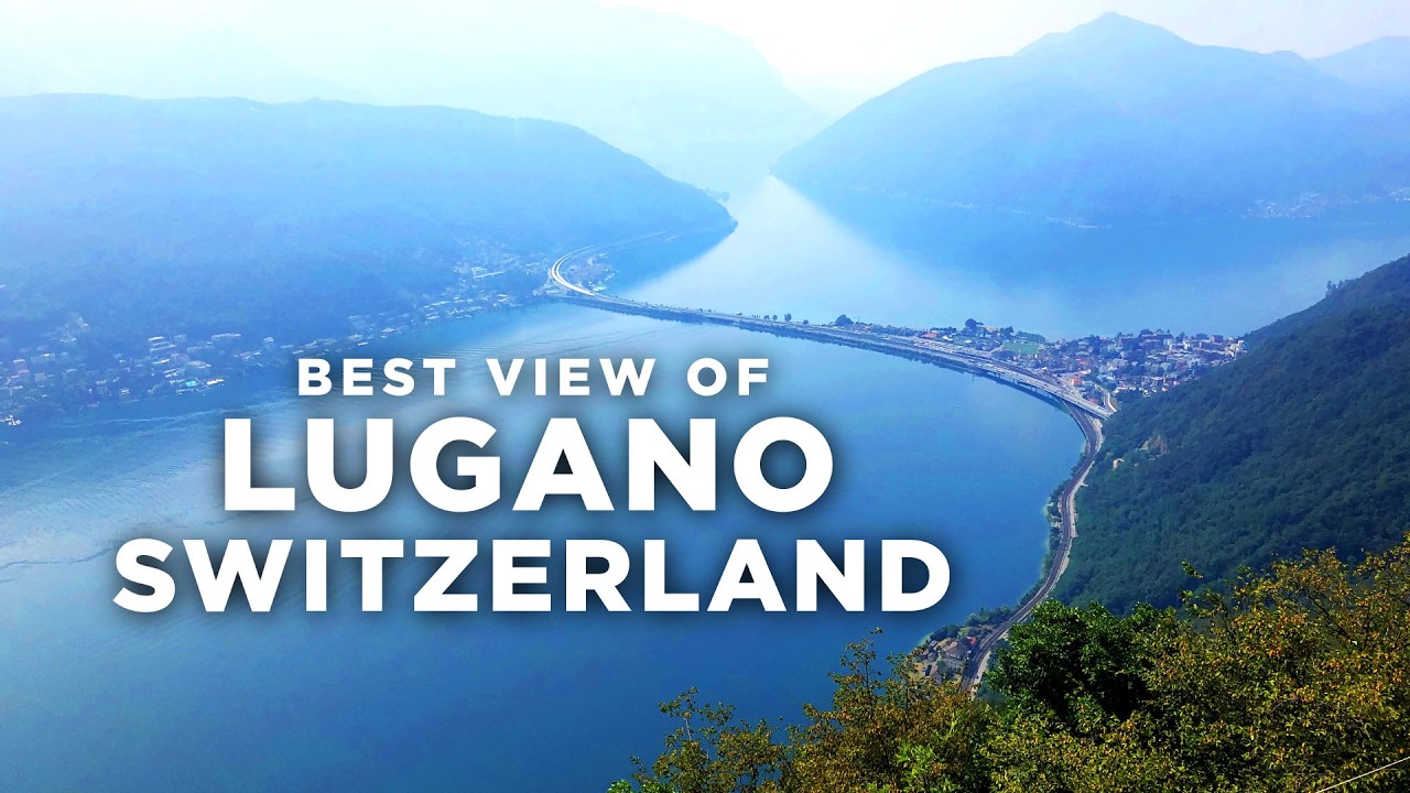 The Best View of Lugano at Mt. San Salvatore Switzerland with @tommytravelz