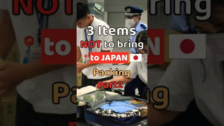 3 Items NOT to bring to Japan🇯🇵 | Packing Tips | Prohibited Items Part2 #shorts #Japan #packing