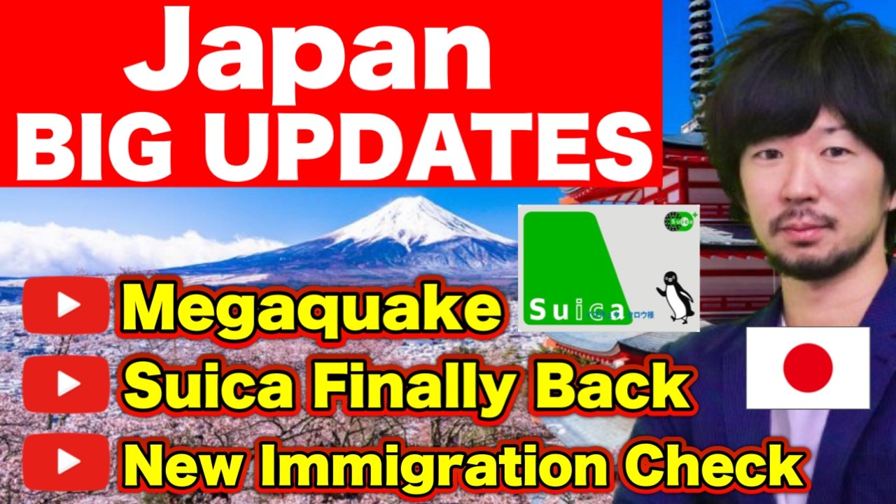 Essential Japan Updates | 8 New Things to Know Before Traveling 2024 | Megaquake Info, Suica Back!