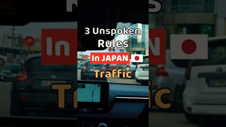 3 Unspoken Rules about driving that you need to know in Japan 🇯🇵 #shorts #Japan #unspokenrule