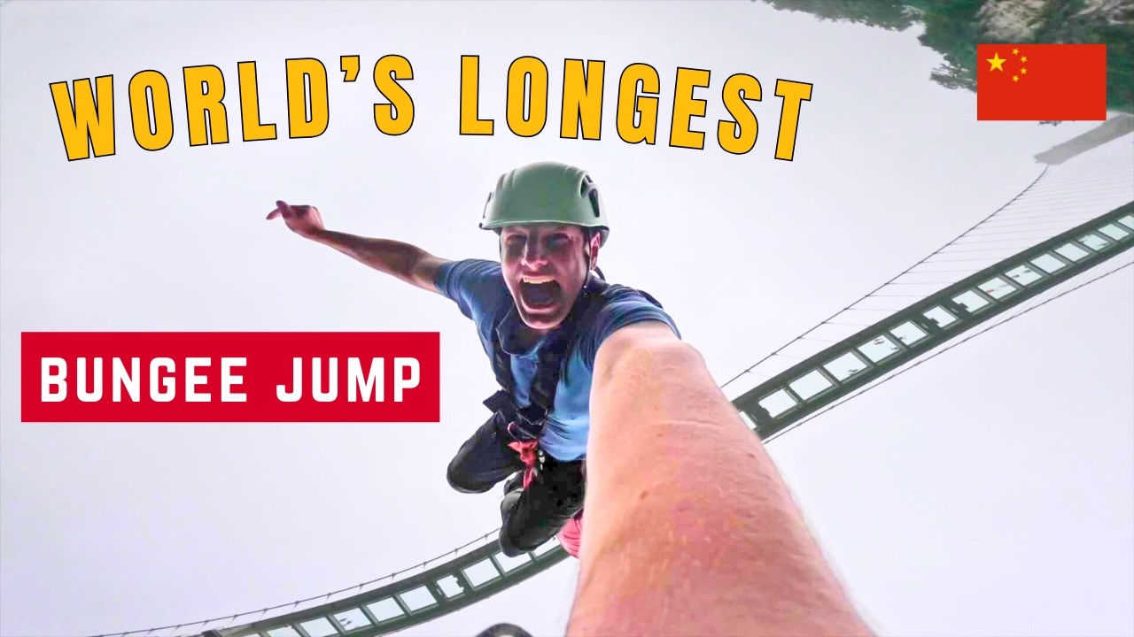 Would you Jump? World’s Longest Bungee in Zhangjiajie 🇨🇳