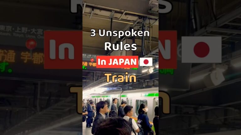 3 Unspoken Train Rules you need to know in Japan 🇯🇵 | #shorts #Japan #UnspokenRule #train