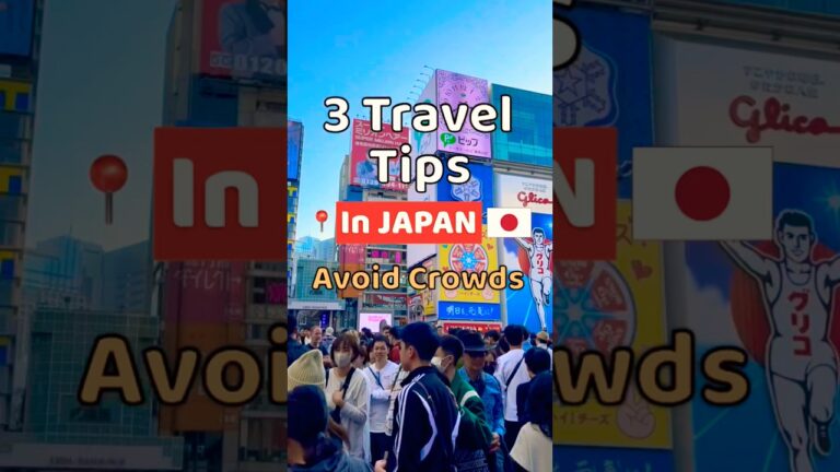 3 Travel Tips to avoid Crowds for tourists visiting Japan 🇯🇵 | #shorts, #Japan, #traveltips